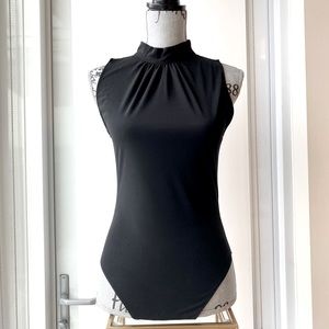 ZARA Mock Neck Black Bodysuit